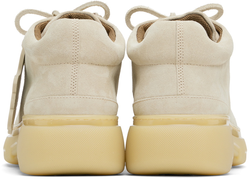 Burberry Beige Suede Creeper Mid Derbys