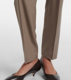 The Row Eranza wool straight pants