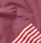 Comme des Garçons SHIRT - Patchwork Checked Cotton Shirt - Red