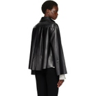 Nour Hammour Black Darcy Leather Jacket