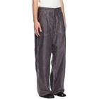 Maison Margiela Purple Double-Dyed Workwear Trousers
