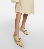 Jil Sander - Embellished leather mules