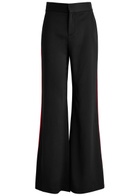 Alice + Olivia Dylan Panelled Wide-leg Trousers Black