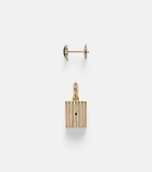 Yvonne Léon Trèfle and Le Cubo 9kt gold and enamel single earring and pendant set with diamonds