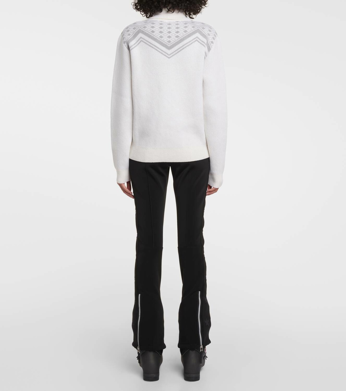 Jet Set Wool intarsia turtleneck sweater