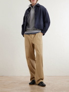Kaptain Sunshine - Suvin Cotton-Jersey Half-Zip Sweatshirt - Gray