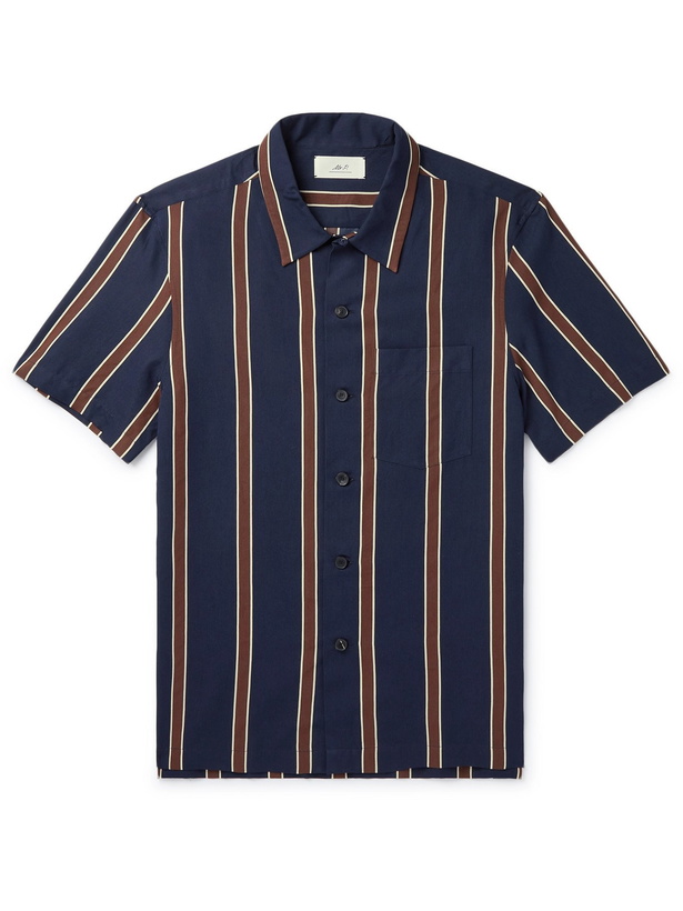 Photo: MR P. - Striped Woven Shirt - Blue - L