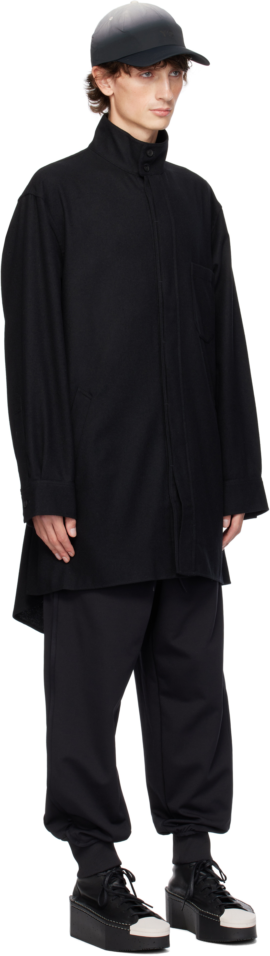 Y-3 Black Flannel Shirt Y-3