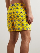 Vilebrequin - Moorea Straight-Leg Mid-Length Printed Recycled Swim Shorts - Yellow