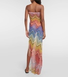 Missoni Mare Zig Zag strapless beach dress