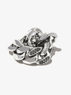 SHAY 18K Black Gold Flat Link Diamond Ring