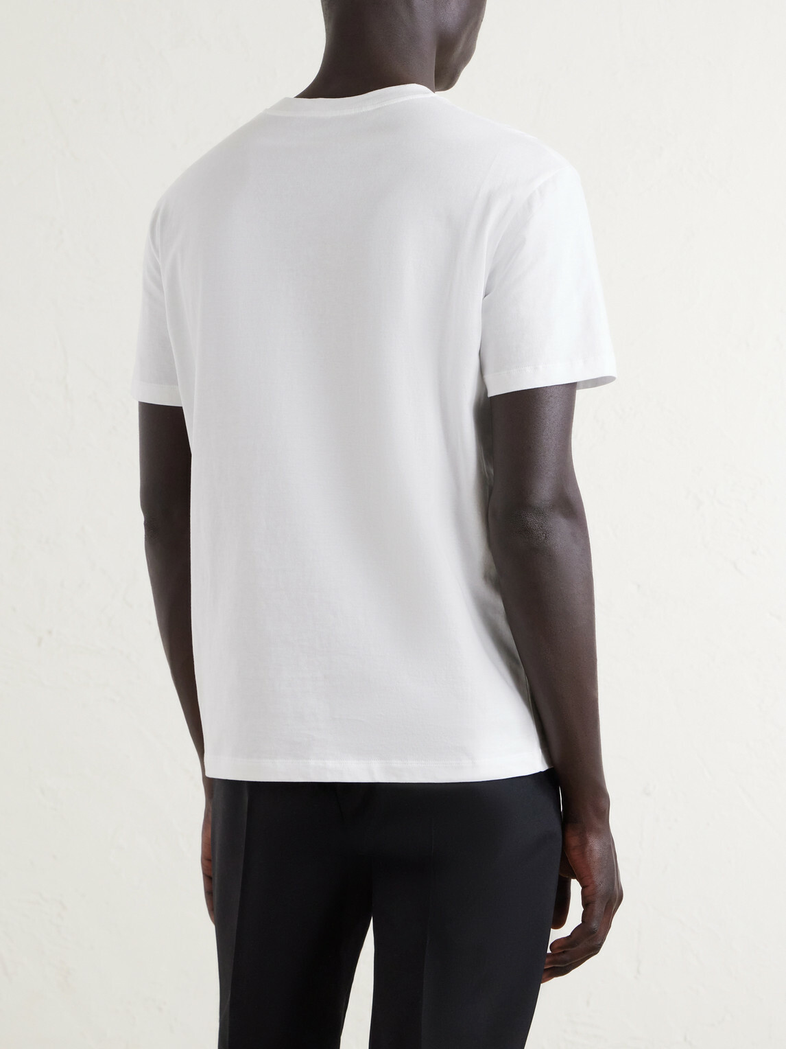 Valentino Garavani - VGold Cotton-Jersey T-Shirt - White