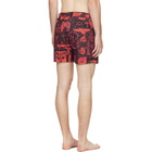 Vivienne Westwood Orange Classic Boxer Swim Shorts