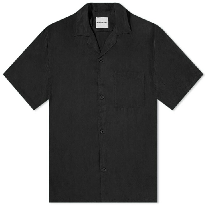 Photo: MKI Men's Cupro Vacation Shirt in Black