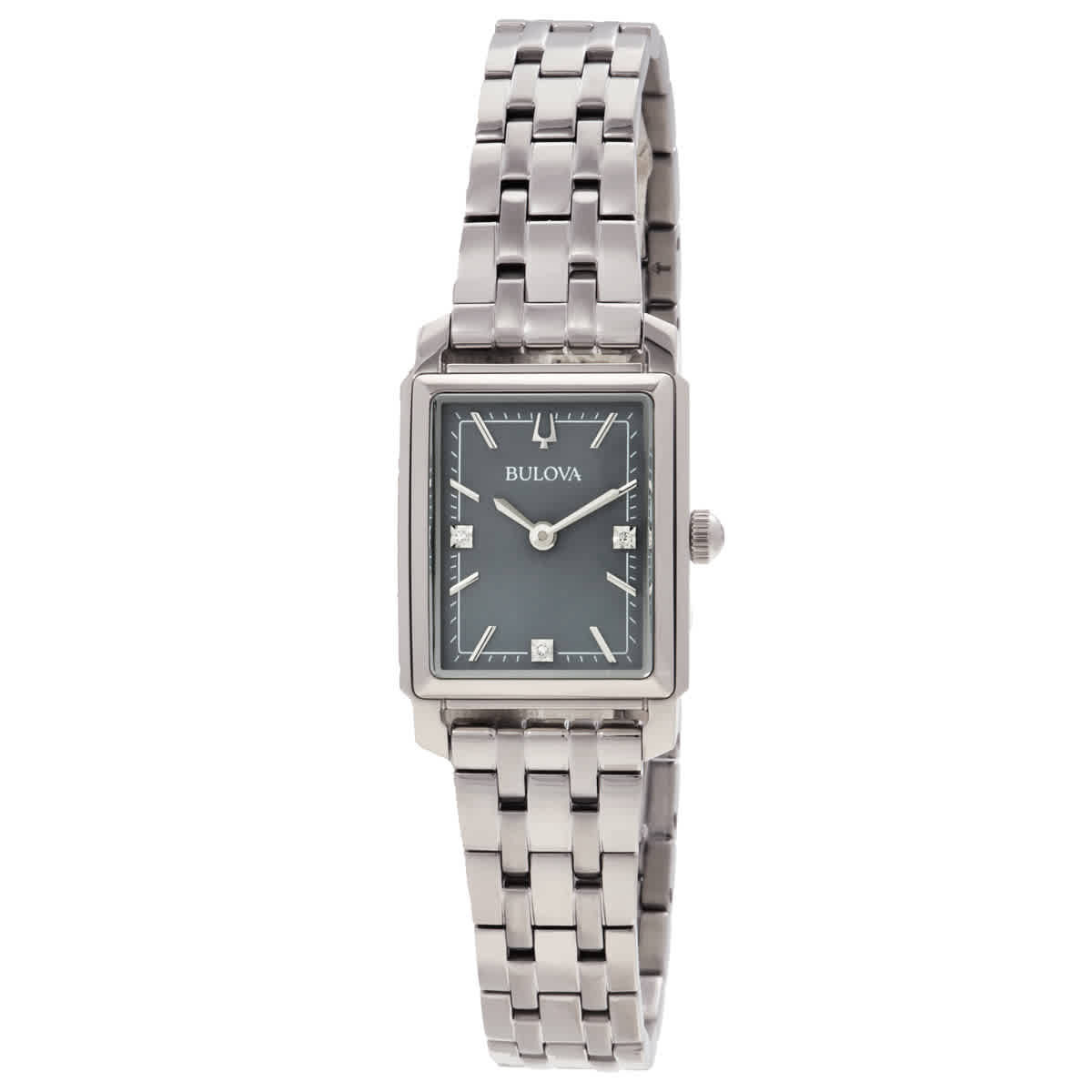 Bulova Sutton Quartz Grey Dial Ladies Watch 96P252
