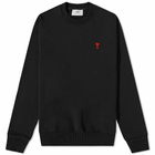 AMI Women's Tonal ADC Sweat in Black/Red