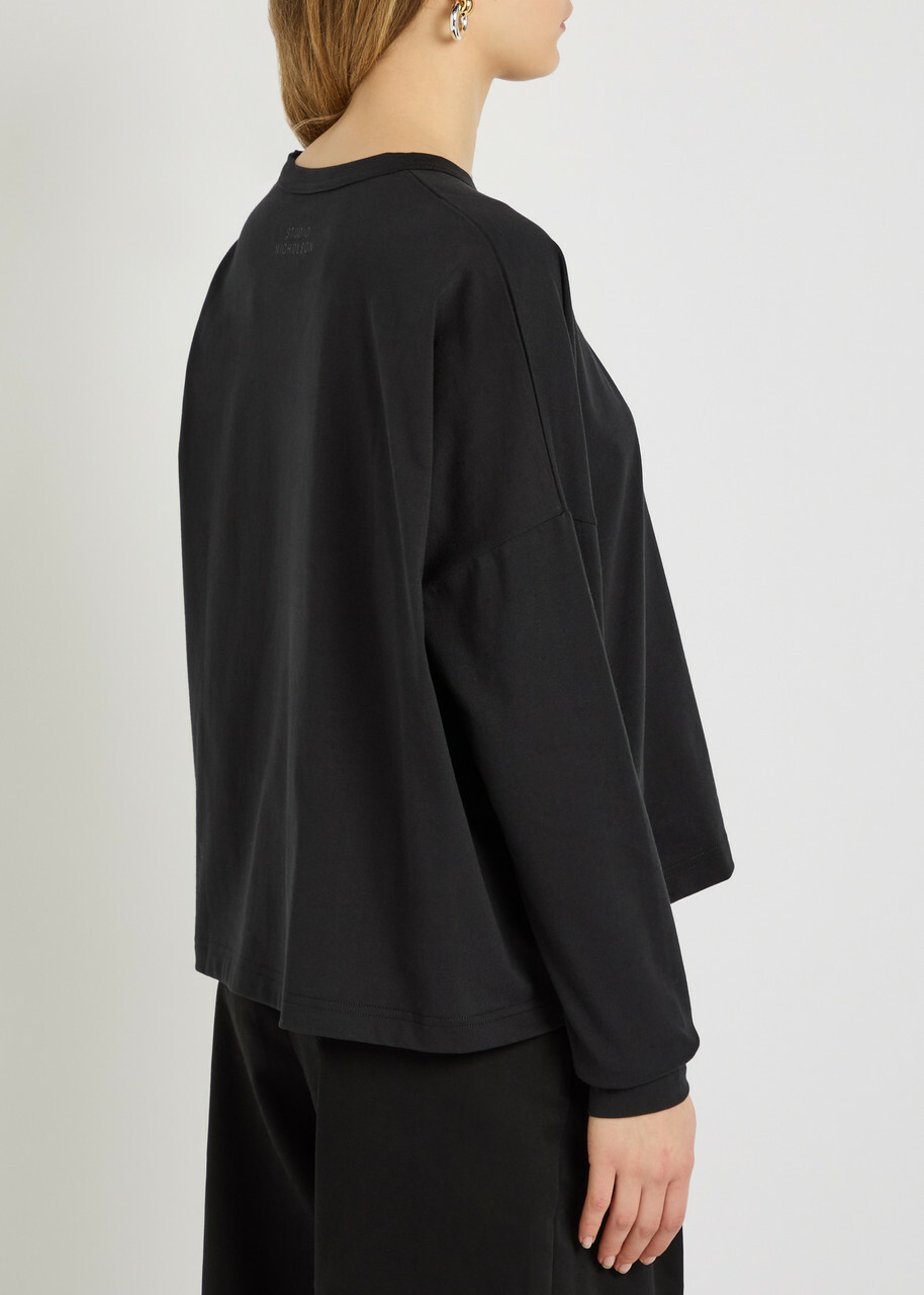 Studio Nicholson Continuity Cotton T-shirt Black
