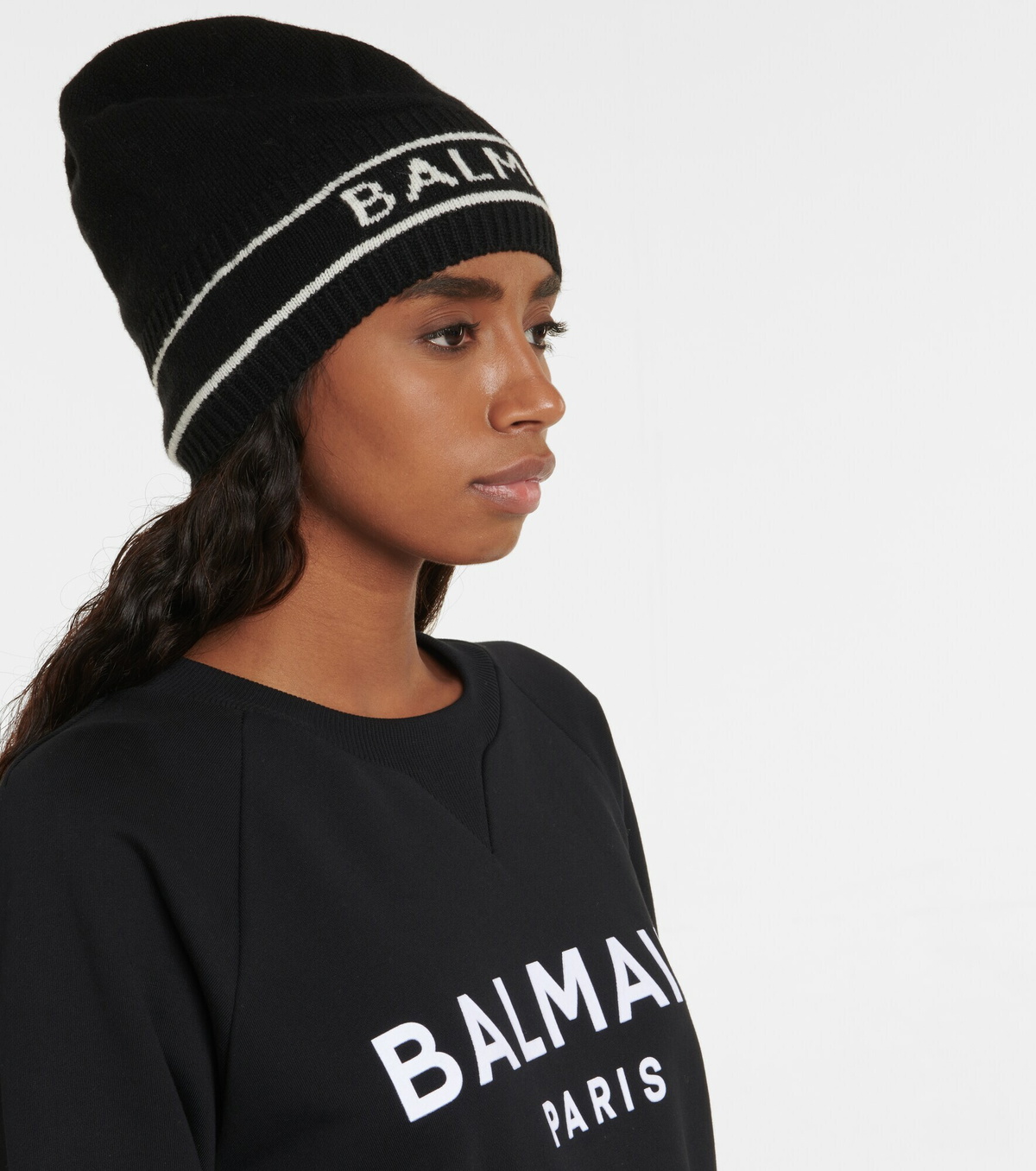 Balmain - Intarsia wool and cashmere beanie Balmain Balmain - Intarsia wool and cashmere beanie Balmain
