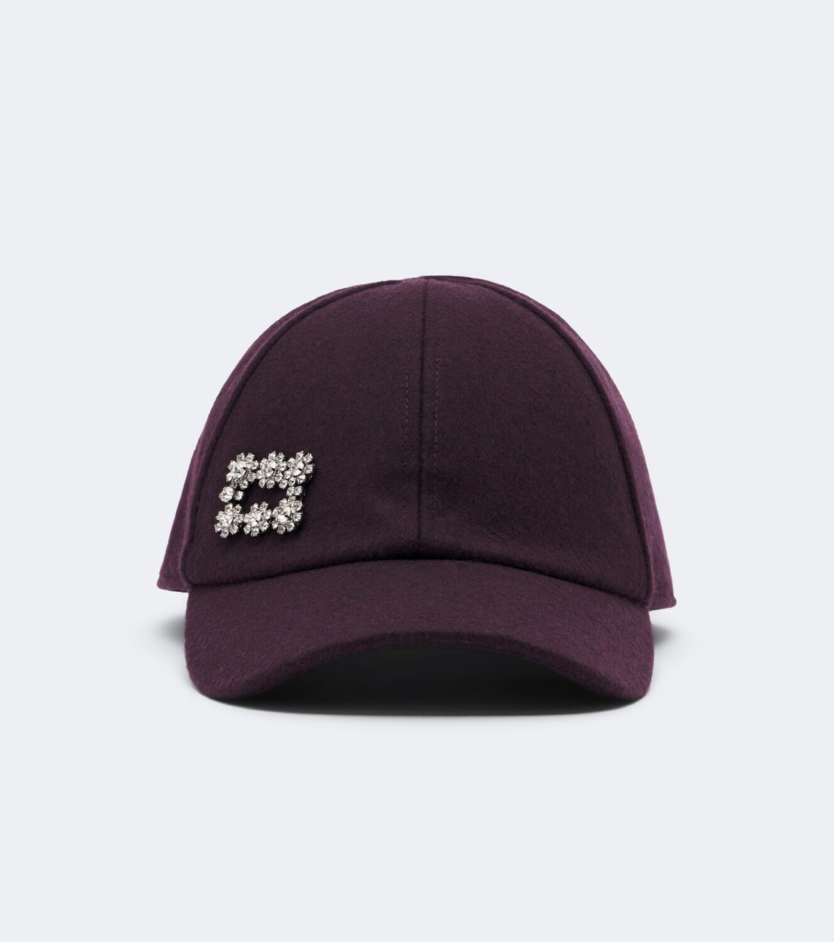 Roger Vivier Embellished wool and cashmere baseball cap
