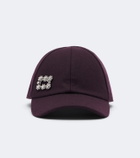 Roger Vivier Embellished wool and cashmere baseball cap