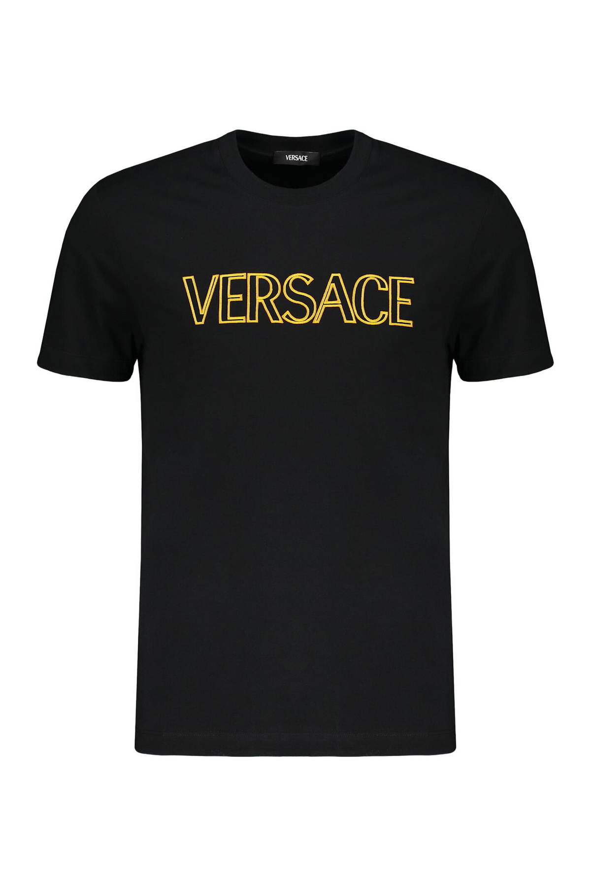 【VERSACE】グレカ コットンTシャツ VERSACE Compact Cotton Jersey T-shirt Versace