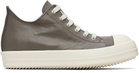 Rick Owens Gray Temple Low Sneakers