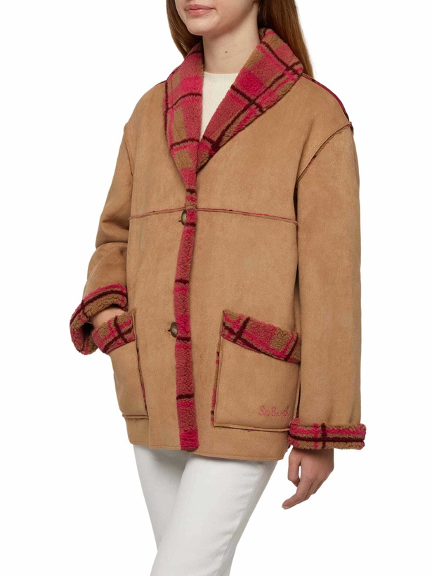Photo: MC2 Saint Barth Woman Reversible Shearling Jacket Dorys