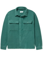 7 DAYS ACTIVE - Logo-Embroidered Fleece Shirt - Green