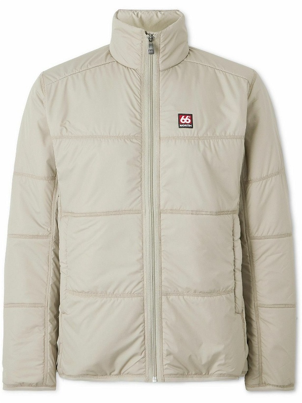 Photo: 66 North - Vatnajökull Quilted Padded Recycled-Shell Jacket - Brown