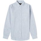 Beams Plus Men's Button Down Oxford Shirt in Blue