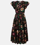 Ulla Johnson Marin floral cotton poplin midi dress