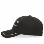 Cole Buxton Sport Piped Cap in Black 