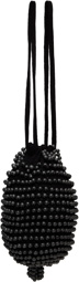 Bode Black Large Beaded Pouch