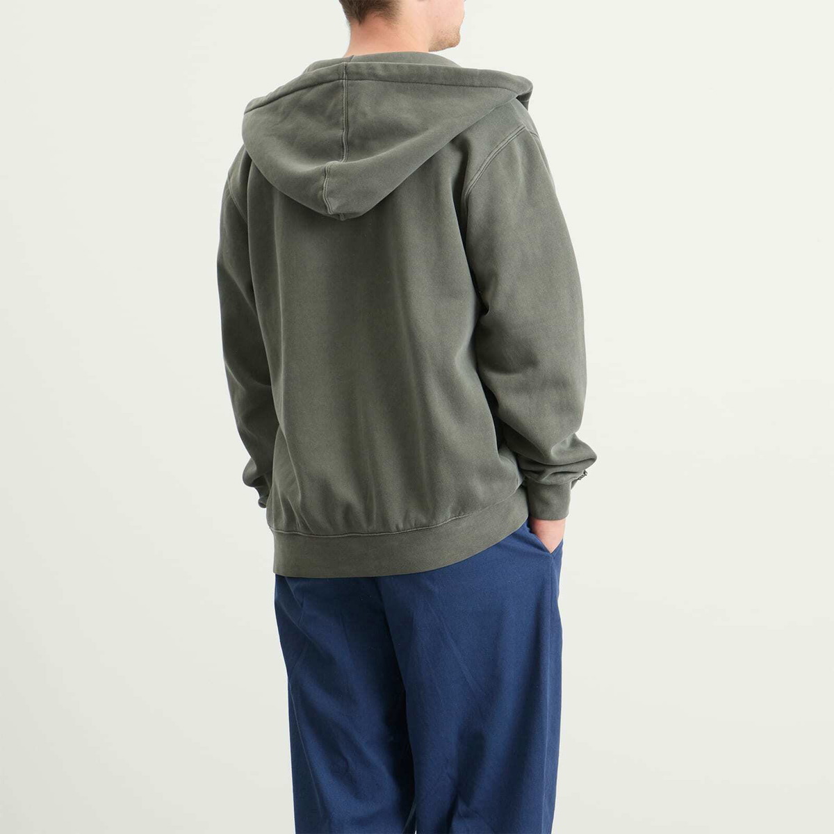Stan Ray Men's Patch Zip Hoodie in Washed Black