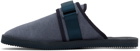 Suicoke Navy Daniel Arsham Edition Shearling ZAVO-MabDA Sandals