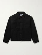 Blue Blue Japan - Pleated Textured-Cotton Jacket - Black