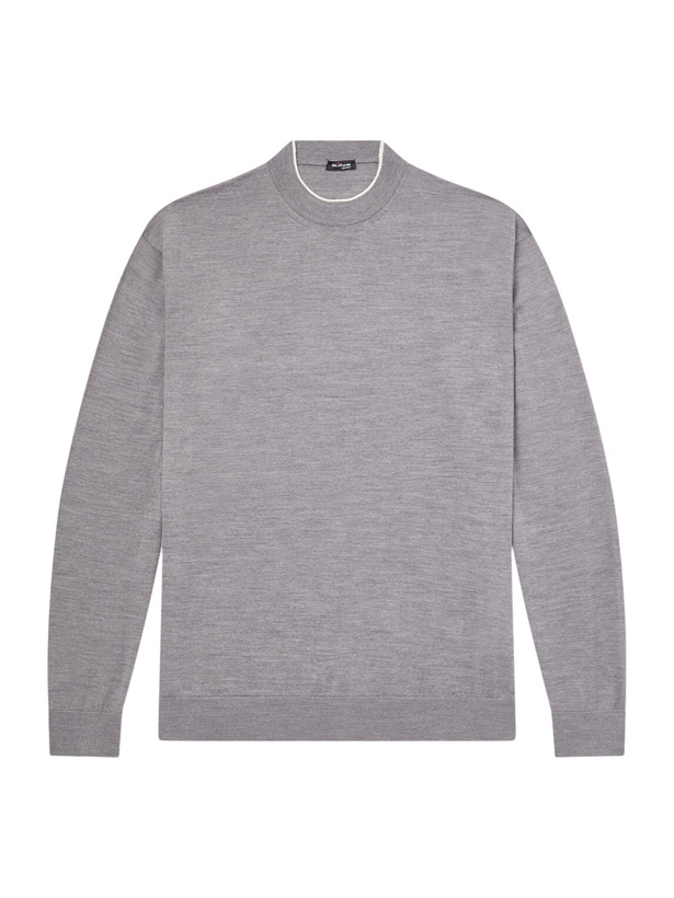 Photo: Kiton - Merino Wool Sweater - Gray