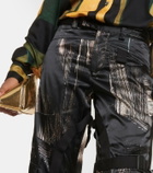 Louisa Ballou Printed low-rise straight cargo pants