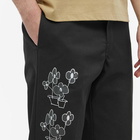 Lo-Fi x Dickies Flowers Work Pants in Black