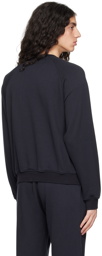 AURALEE Black Smooth Soft Sweatshirt