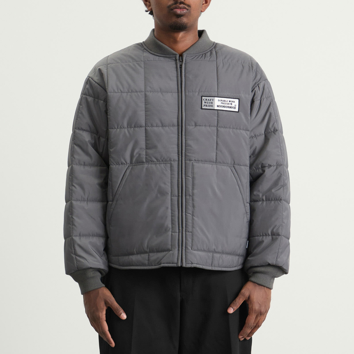 Neighborhood Men's Reversible Padded Jacket in Gray Neighborhood
