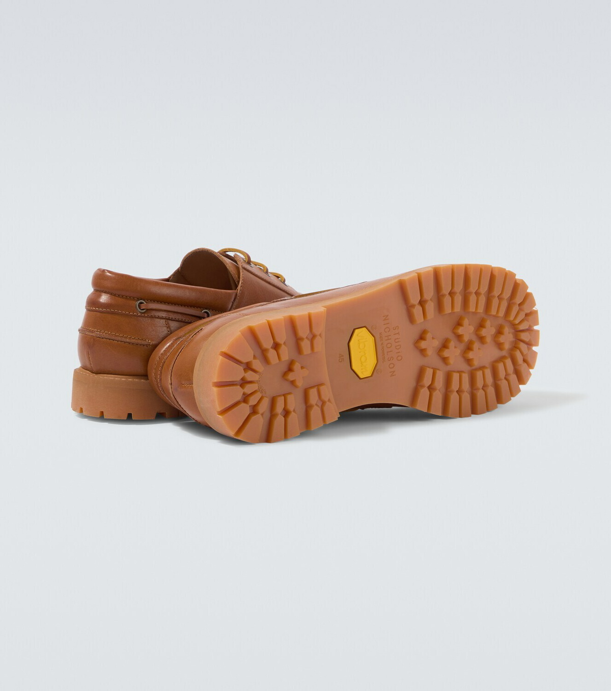 Studio Nicholson Gusto leather boat shoes