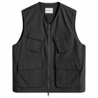 MKI Men's Ripstop Cargo Vest in Black