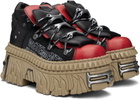 VETEMENTS Black New Rock Edition Platform Sneakers
