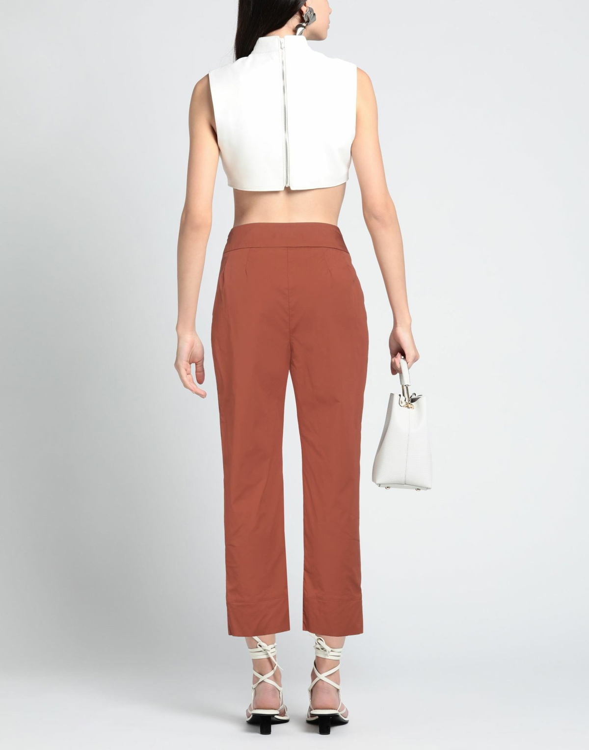 Alessia Santi Womens Pants Rust