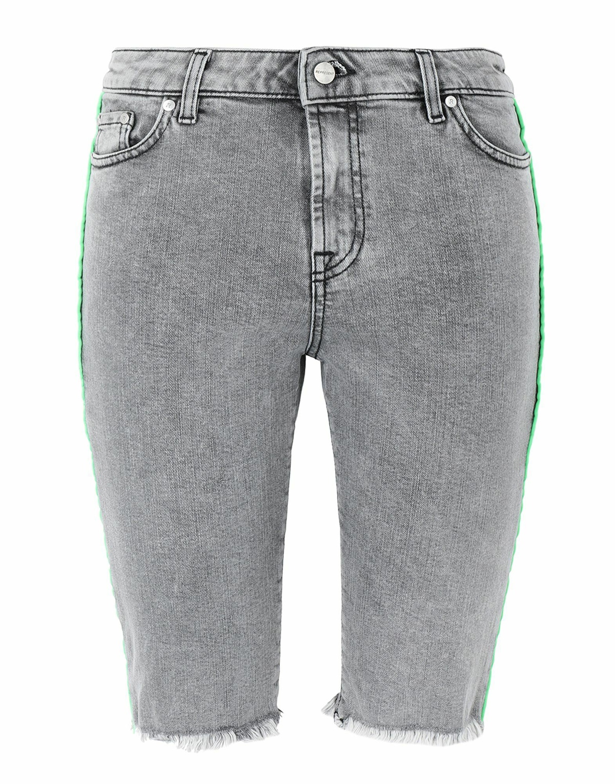 Represent Denim Riding Skirt Womens Denim shorts in Grey