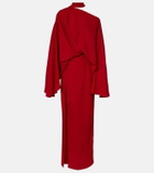 Taller Marmo Brooks scarf-detail crêpe maxi dress