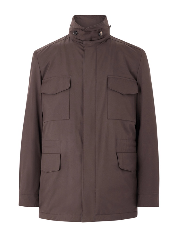 Photo: Loro Piana - Traveller Windmate Storm System® Shell Hooded Field Jacket - Brown