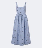 Markarian Nara sequined gingham cotton midi dress