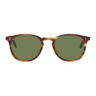 Garrett Leight Tortoiseshell and Green Kinney Sunglasses